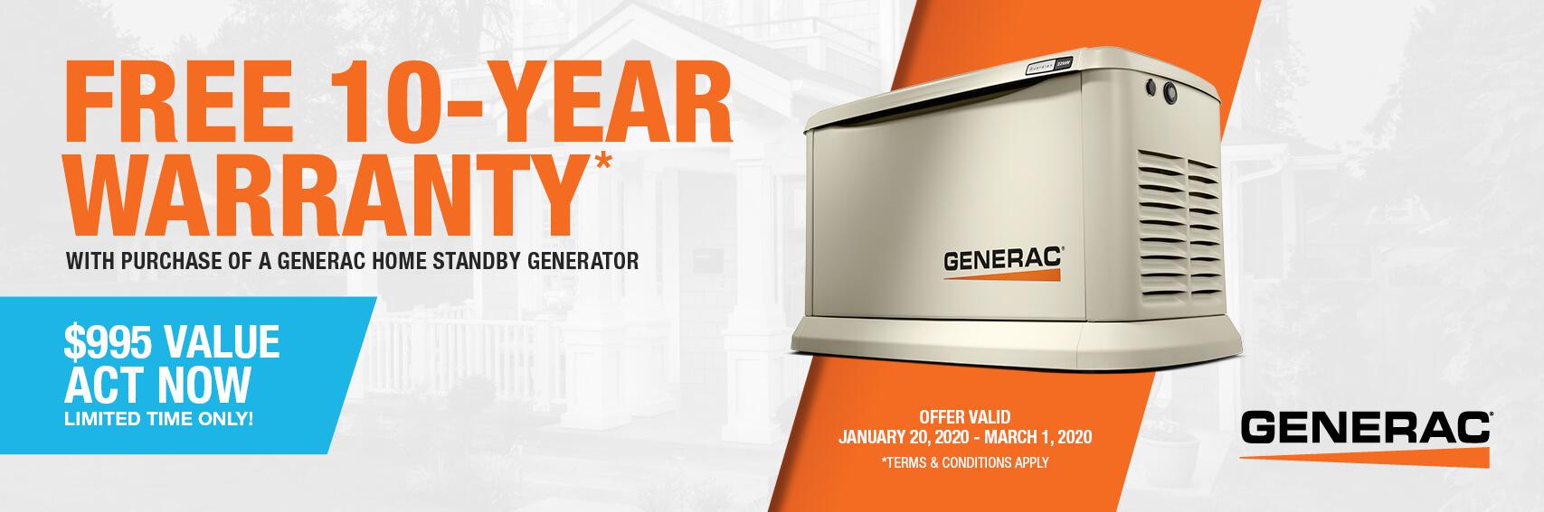 Homestandby Generator Deal | Warranty Offer | Generac Dealer | Cleveland, GA